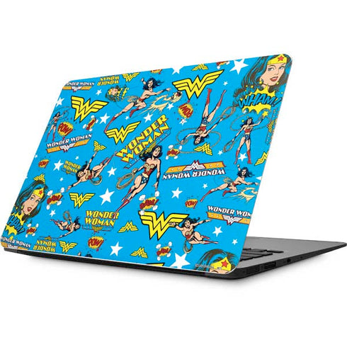 DC Comics Wonder Woman Action pose pattern Apple MacBook Skin
