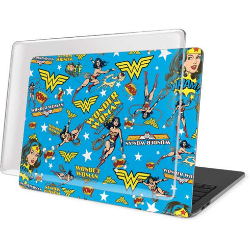 DC Comics Wonder Woman Action pose pattern MacBook Pro 15in (2016-19) Case plus Skin