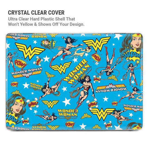 DC Comics Wonder Woman Action pose pattern MacBook Pro 16in (2021-25) Case plus Skin