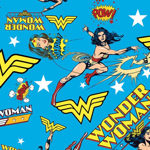 DC Comics Wonder Woman Action pose pattern Moto E5 Play Skin