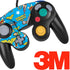 DC Comics Wonder Woman Action pose pattern Nintendo GameCube Controller Skin