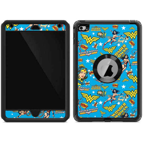 DC Comics Wonder Woman Action pose pattern Otterbox Defender iPad Skin