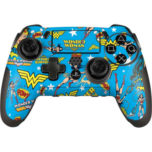 DC Comics Wonder Woman Action pose pattern PlayStation Scuf Vantage 2 Controller Skin
