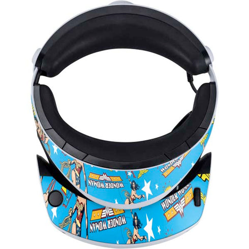DC Comics Wonder Woman Action pose pattern PlayStation VR2 Skin