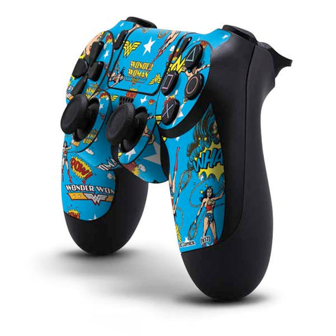 DC Comics Wonder Woman Action pose pattern PS4 Controller Skin