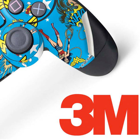DC Comics Wonder Woman Action pose pattern PS4 Controller Skin