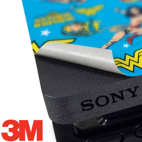 DC Comics Wonder Woman Action pose pattern PS4 Pro Bundle Skin