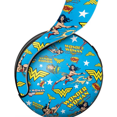 DC Comics Wonder Woman Action pose pattern PULSE 3D Wireless Headset for PS5 Skin