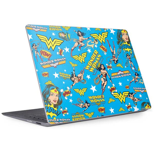 DC Comics Wonder Woman Action pose pattern Surface Laptop 2 Skin