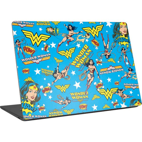 DC Comics Wonder Woman Action pose pattern Surface Laptop 4 15in Skin