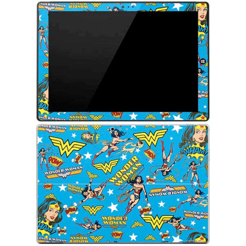 DC Comics Wonder Woman Action pose pattern Surface Pro 3 Skin