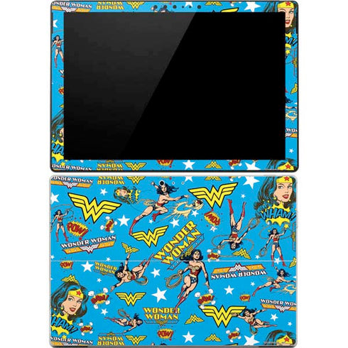 DC Comics Wonder Woman Action pose pattern Surface Pro 4 Skin