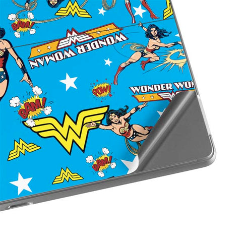 DC Comics Wonder Woman Action pose pattern Surface Pro 8 Skin