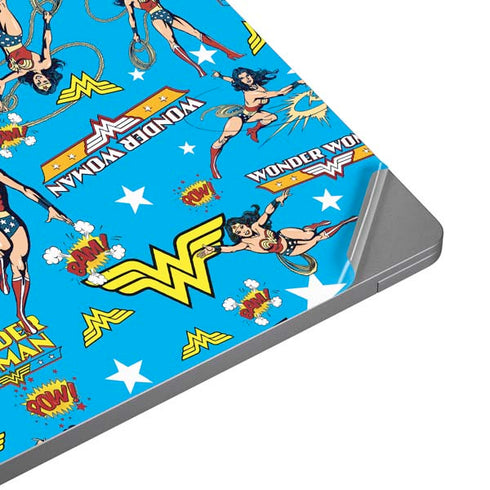 DC Comics Wonder Woman Action pose pattern Universal Laptop 11in (8.8 x 6.2in) Skin