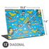 DC Comics Wonder Woman Action pose pattern Universal Laptop 13in (10.6 x 7.6in) Skin