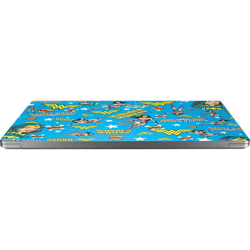 DC Comics Wonder Woman Action pose pattern Universal Laptop 13in (10.6 x 7.6in) Skin