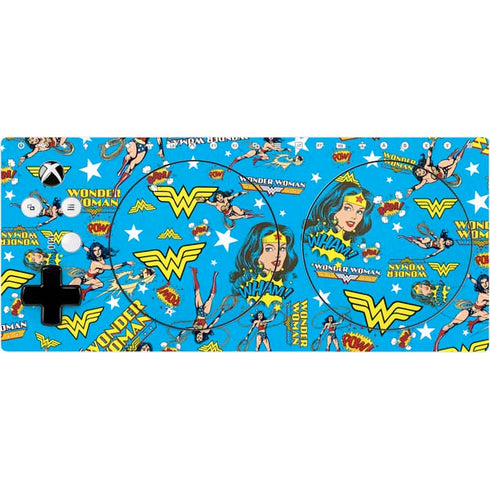 DC Comics Wonder Woman Action pose pattern Xbox Adaptive Controller Skin