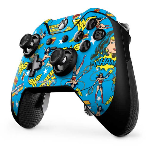 DC Comics Wonder Woman Action pose pattern Xbox One Elite Controller Skin