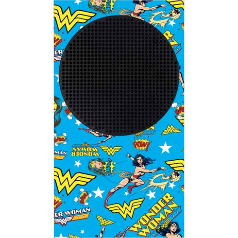 DC Comics Wonder Woman Action pose pattern Xbox Series S Console Skin