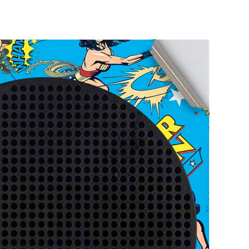 DC Comics Wonder Woman Action pose pattern Xbox Series S Console Skin