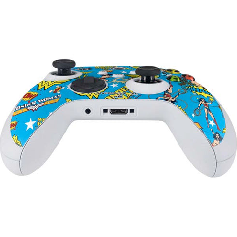 DC Comics Wonder Woman Action pose pattern Xbox Series S Controller Skin