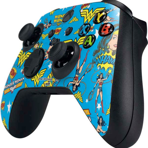 DC Comics Wonder Woman Action pose pattern Xbox Series X Controller Skin