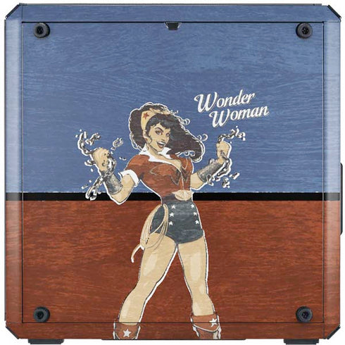 DC Comics Bombshells Wonder Woman Bombshell Cooler Master MasterBox Q300L Mini Tower Skin