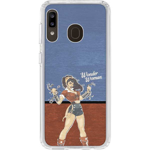 DC Comics Bombshells Wonder Woman Bombshell Galaxy A20 Clear Case