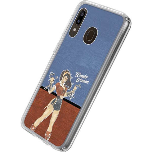 DC Comics Bombshells Wonder Woman Bombshell Galaxy A20 Clear Case