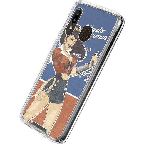 DC Comics Bombshells Wonder Woman Bombshell Galaxy A30 Clear Case