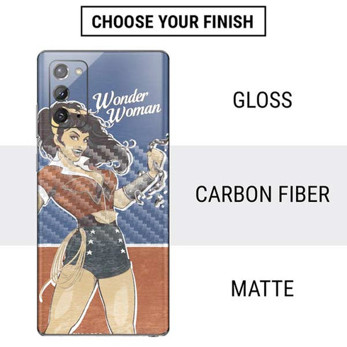 DC Comics Bombshells Wonder Woman Bombshell Galaxy Note20 5G Skin