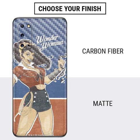 DC Comics Bombshells Wonder Woman Bombshell Galaxy S20 Skin