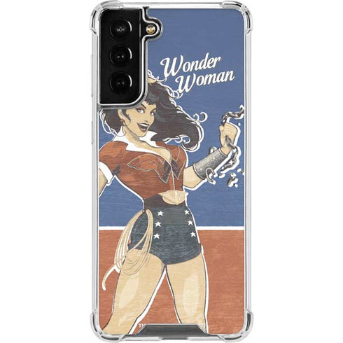 DC Comics Bombshells Wonder Woman Bombshell Galaxy S21 FE Clear Case