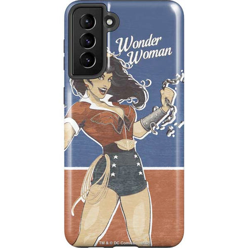 DC Comics Bombshells Wonder Woman Bombshell Galaxy S21 Plus 5G Pro Case