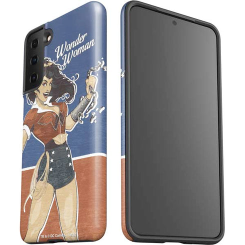 DC Comics Bombshells Wonder Woman Bombshell Galaxy S21 Plus 5G Pro Case