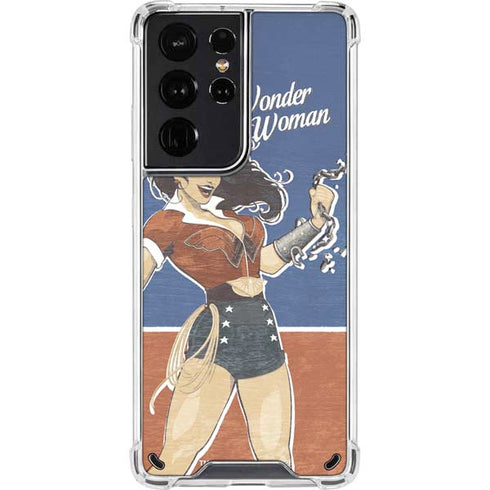 DC Comics Bombshells Wonder Woman Bombshell Galaxy S21 Ultra 5G Clear Case
