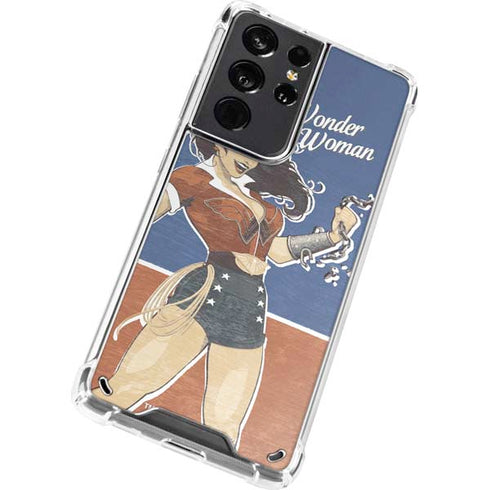 DC Comics Bombshells Wonder Woman Bombshell Galaxy S21 Ultra 5G Clear Case
