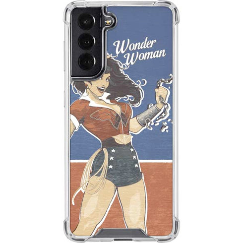 DC Comics Bombshells Wonder Woman Bombshell Galaxy S22 Clear Case