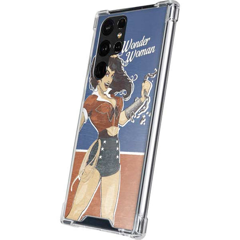 DC Comics Bombshells Wonder Woman Bombshell Galaxy S22 Ultra Clear Case