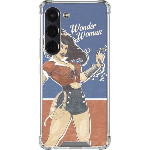 DC Comics Bombshells Wonder Woman Bombshell Galaxy S23 Clear Case