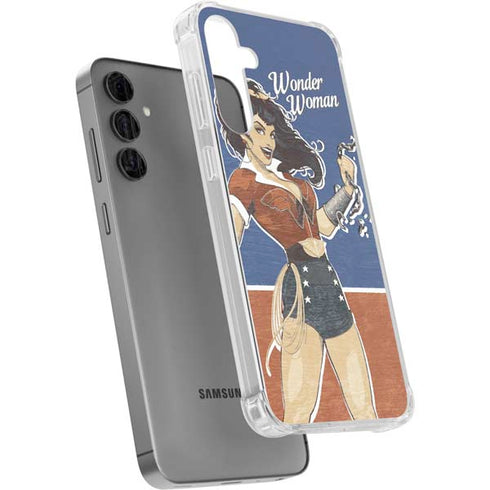 DC Comics Bombshells Wonder Woman Bombshell Galaxy S24 Plus Clear Case