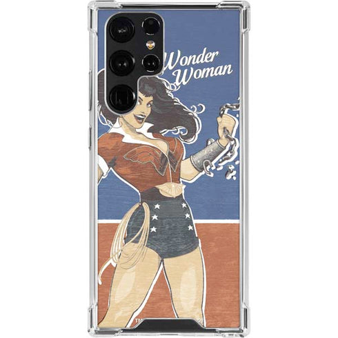 DC Comics Bombshells Wonder Woman Bombshell Galaxy S24 Ultra Clear Case