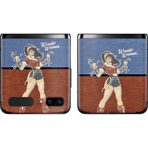 DC Comics Bombshells Wonder Woman Bombshell Galaxy Z Flip Skin