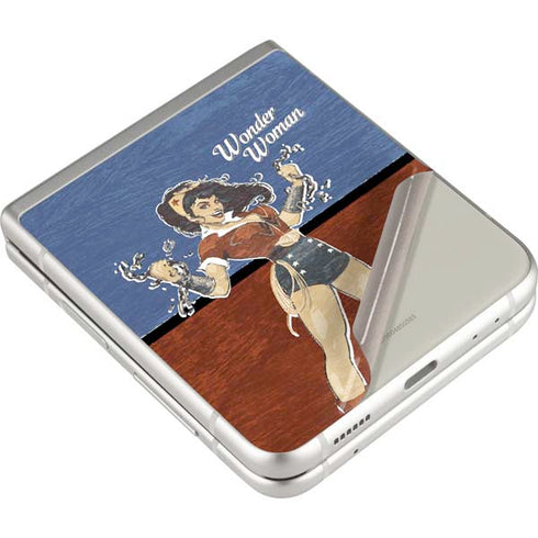 DC Comics Bombshells Wonder Woman Bombshell Galaxy Z Flip3 5G Skin