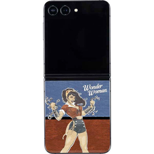 DC Comics Bombshells Wonder Woman Bombshell Galaxy Z Flip5 5G Skin
