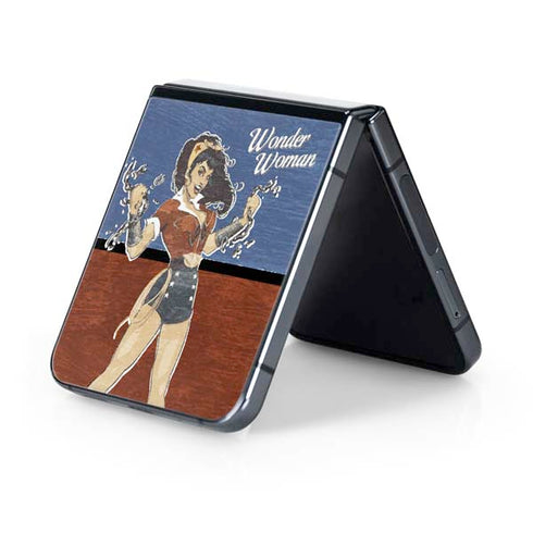 DC Comics Bombshells Wonder Woman Bombshell Galaxy Z Flip5 5G Skin