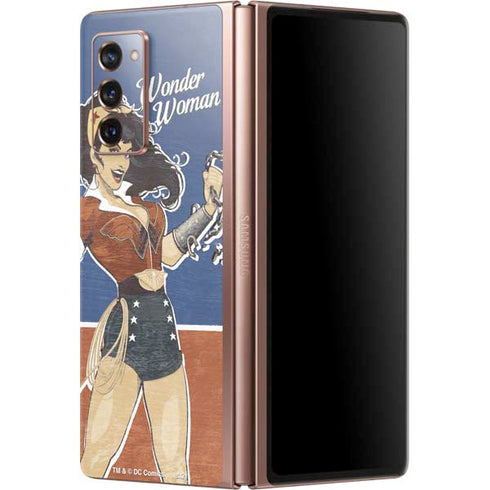 DC Comics Bombshells Wonder Woman Bombshell Galaxy Z Fold2 5G Skin