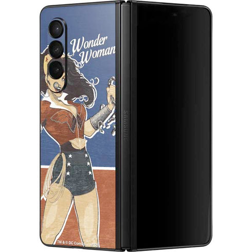 DC Comics Bombshells Wonder Woman Bombshell Galaxy Z Fold3 5G Skin