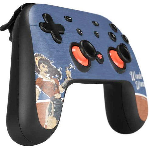 DC Comics Bombshells Wonder Woman Bombshell Google Stadia Controller Skin