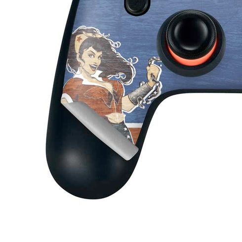 DC Comics Bombshells Wonder Woman Bombshell Google Stadia Controller Skin